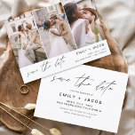 Reserva La Fecha Guardar la foto de fecha 3 elegante editable moder<br><div class="desc">Paisaje moderno y elegante Horizontal Tres (3) Foto Guardar el imán Boda de fecha con tipografía de escritura con letras a mano. El imán para guardar la invitación de fecha incluye tipografía y moda de guiones y un diseño sencillo al que puede agregar su imagen personalizada de fotografía de compromiso....</div>