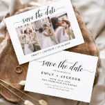 Reserva La Fecha Guardar la foto de fecha 3 elegante editable moder<br><div class="desc">Paisaje moderno y elegante Horizontal Tres (3) Foto Guardar el imán Boda de fecha con tipografía de escritura con letras a mano. El imán para guardar la invitación de fecha incluye tipografía y moda de guiones y un diseño sencillo al que puede agregar su imagen personalizada de fotografía de compromiso....</div>