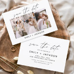 Reserva La Fecha Guardar la foto de fecha 3 elegante editable moder<br><div class="desc">Paisaje moderno y elegante Horizontal Tres (3) Foto Guardar el imán Boda de fecha con tipografía de escritura con letras a mano. El imán para guardar la invitación de fecha incluye tipografía y moda de guiones y un diseño sencillo al que puede agregar su imagen personalizada de fotografía de compromiso....</div>