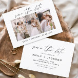 Reserva La Fecha Guardar la foto de fecha 3 elegante editable moder<br><div class="desc">Paisaje moderno y elegante Horizontal Tres (3) Foto Guardar el imán Boda de fecha con tipografía de escritura con letras a mano. El imán para guardar la invitación de fecha incluye tipografía y moda de guiones y un diseño sencillo al que puede agregar su imagen personalizada de fotografía de compromiso....</div>