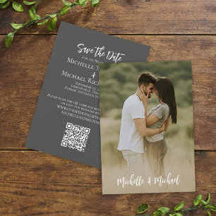 Reserva La Fecha Guardar la foto del Boda de fecha Código QR simple