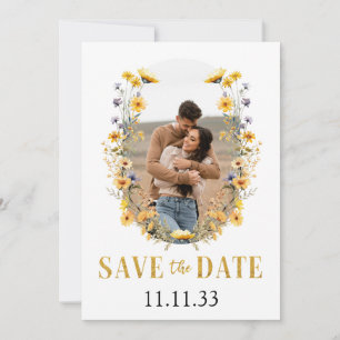 Reserva La Fecha Guardar la foto del personalizado de flores silves