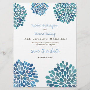 Reserva La Fecha Guardar las flores azules de la fecha Flor azul Pe