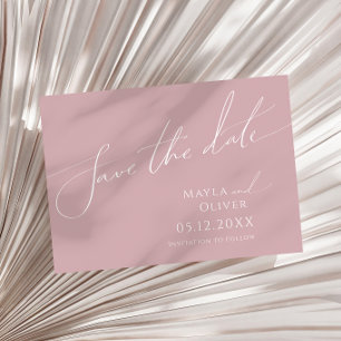 Reserva La Fecha Guión caprichoso   Rosa polvoriento horizontal