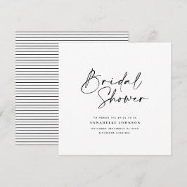 Reserva La Fecha Guión casual simple ducha de novia blanca