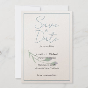 Reserva La Fecha Guion de caligrafía minimalista para boda matrimon