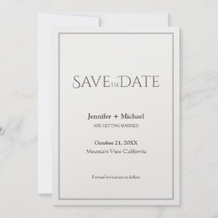 Reserva La Fecha Guion de caligrafía minimalista para boda matrimon
