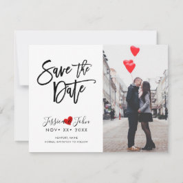 Reserva La Fecha Guión de pincel moderno Guardar nuestra fecha, cor