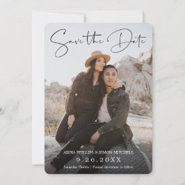 Reserva La Fecha Guión manuscrito moderno