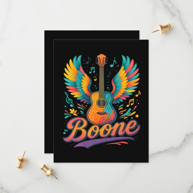 Reserva La Fecha Guitarra Boone (Anverso/Reverso In Situ)