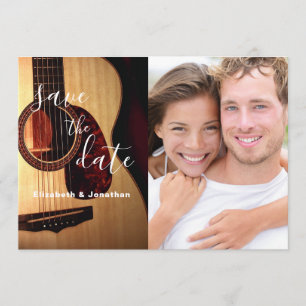 Reserva La Fecha Guitarra moderna Musical Save the Date Photo