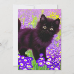 Reserva La Fecha Gustav Klimt Black Kitten