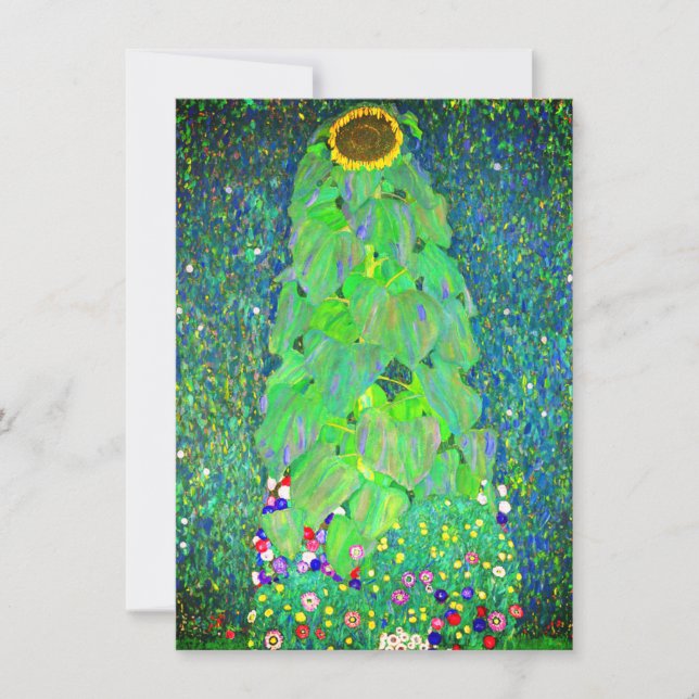 Reserva La Fecha Gustav Klimt Sunflower (Anverso)