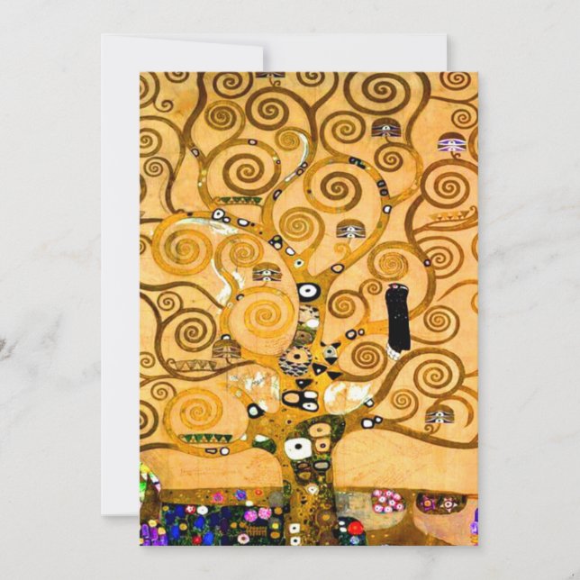 Reserva La Fecha Gustav Klimt Tree of Life (Anverso)