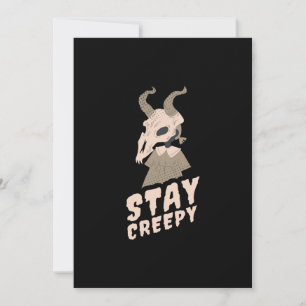 Reserva La Fecha Halloween Stay Creepy Goat Gift