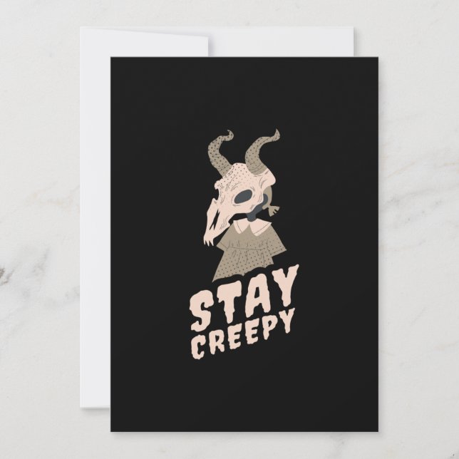 Reserva La Fecha Halloween Stay Creepy Goat Gift (Anverso)