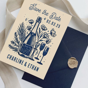 Reserva La Fecha Hand Drawn Funky Handwriting Guardar la fecha
