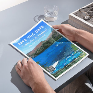 Reserva La Fecha Hawaii Beach Wedding Travel Aster estilo QR Code