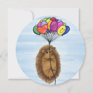 Reserva La Fecha "Hedgie" felicitaciones/tarjeta de cumpleaños/cele