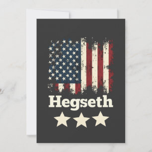 Reserva La Fecha Hegseth Trump Administración Bandera Americana