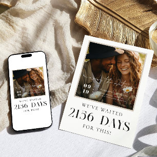 Reserva La Fecha Hemos esperado Foto moderna Guardar la fecha