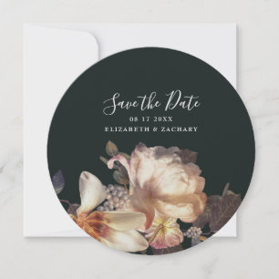 Reserva La Fecha Hermosa foto antigua de esmeralda verde oscuro