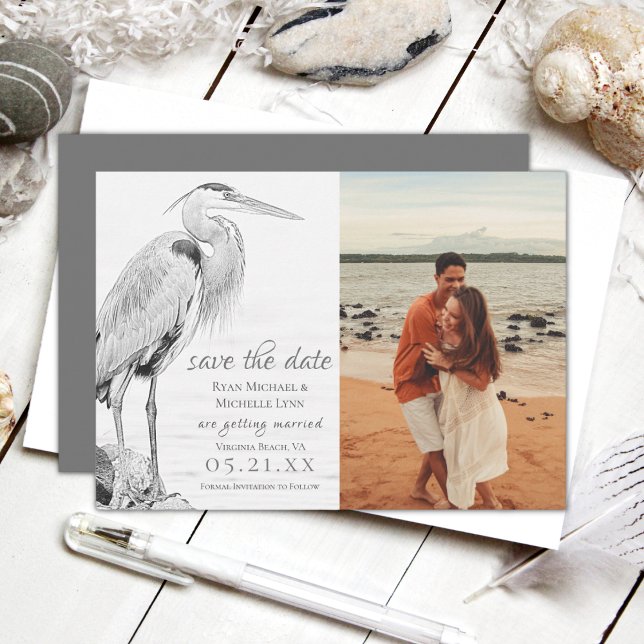Reserva La Fecha Hermosa foto de Boda de aves acuáticas de la garza (Subido por el creador)