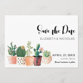 Reserva La Fecha Hermosa Foto De Cactus Succulent Save The Date