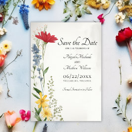 Reserva La Fecha Hermosa naturaleza de flores silvestres Boda flora