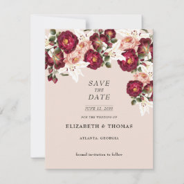 Reserva La Fecha Hermosas Rosas Rojas Rosadas Lirios Blancos Boda  
