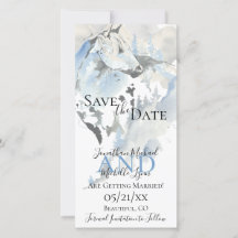 Hermoso Boda Abstracto de Caballos y Montañas