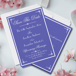 Reserva La Fecha Hermoso Boda Blue Boho Luxury Classic Moda