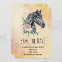 Hermoso retrato de cabeza de caballo en acuarela