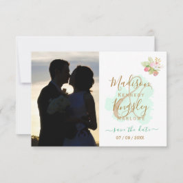 Reserva La Fecha Hermoso Verde Lima 💚 Boda Botánica Boho