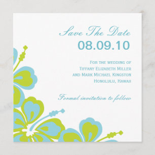 Reserva La Fecha Hibiscus Delight, Save The Date, 08.09.10, Para ..