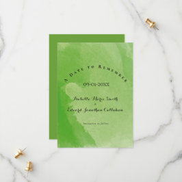 Reserva La Fecha Hojas de Monstera de Acuarela Tropical Verde Boda 