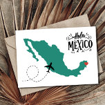 Reserva La Fecha Hola Mexico Photo Wedding Salven la fecha<br><div class="desc">Bodas salvan las fechas para la pareja que se casa en México. Cute "Hola,  México" diseño del mapa en el frente,  personalizar el reverso con tu foto y detalles del boda.</div>