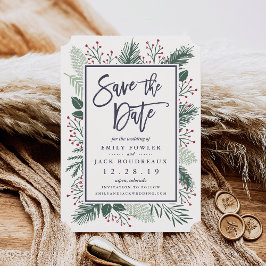 Reserva La Fecha Holly y Pine Guardar la fecha