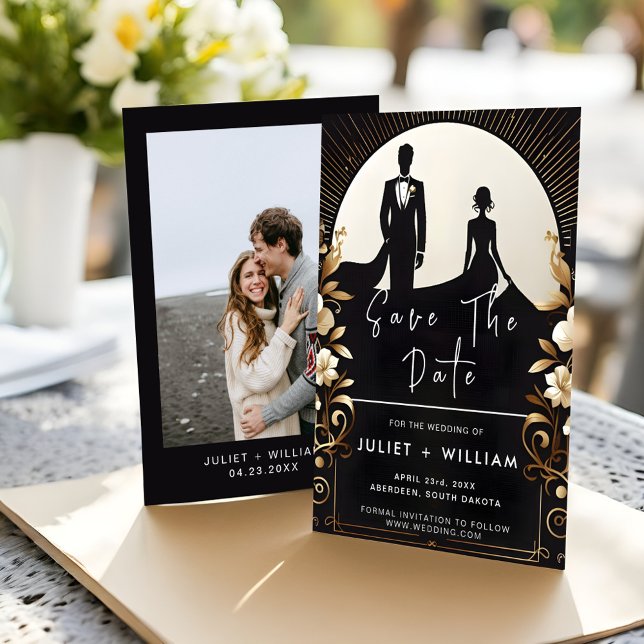 Reserva La Fecha Hombres Tuxedo Adulto Negrita Boda de Neumático Ne (Subido por el creador)