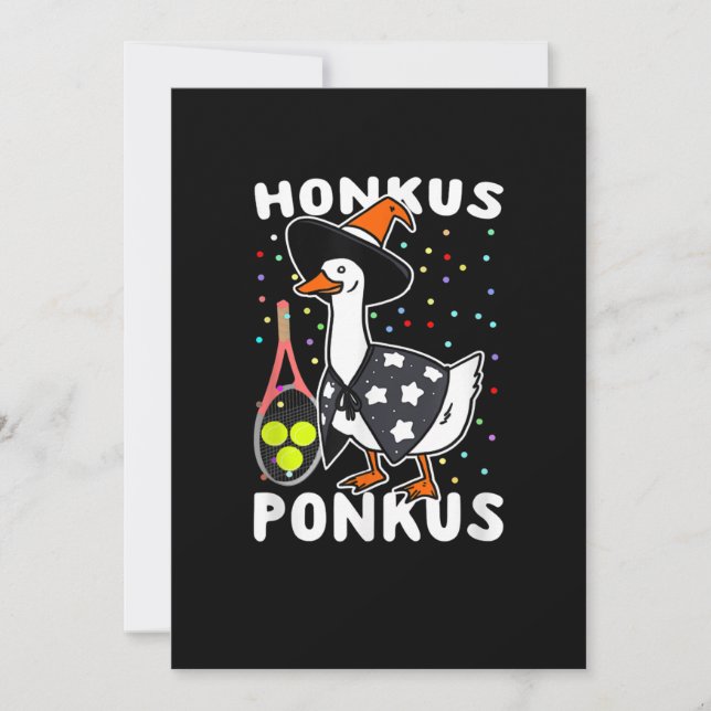 Reserva La Fecha Honkus Ponkus Funny Goose Halloween Tenis (Anverso)