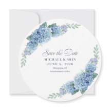 Hortensias Azules Save The Dates