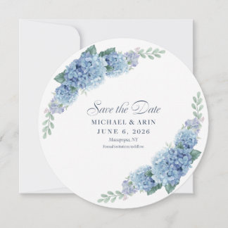 Reserva La Fecha Hortensias Azules Save The Dates