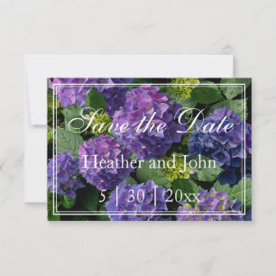 Reserva La Fecha Hortensias de color azul violeta pervinca sav
