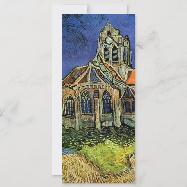 Reserva La Fecha Iglesia de Auvers por Vincent van Gogh Boda (Anverso)
