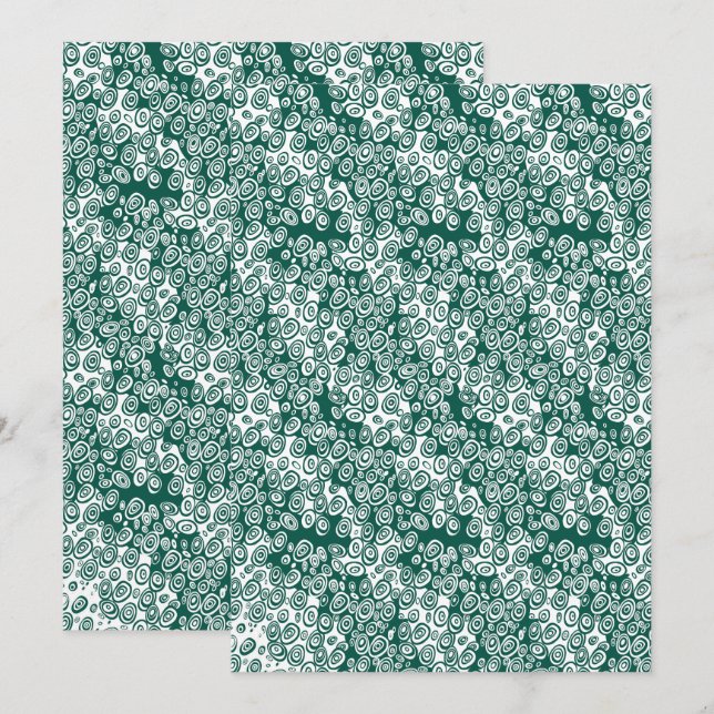 Reserva La Fecha Ilusión óptica 3D – Arte abstracto geométrico Post (Anverso / Reverso)