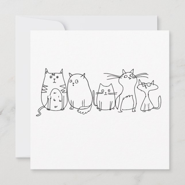 Reserva La Fecha Ilustracion de Personalizado de arte de la línea d (Anverso)