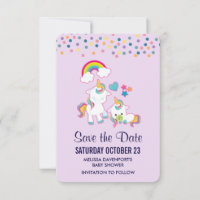 Ilustración mágica de mamá y bebé unicornio