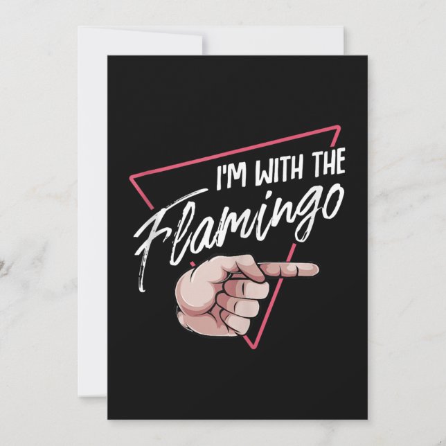 Reserva La Fecha Im Con Flamingo Halloween Costuma Pareja De Flamin (Anverso)