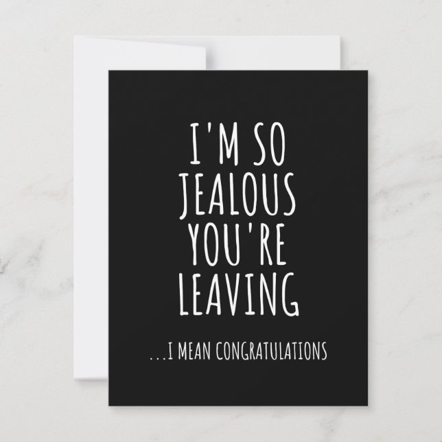 Reserva La Fecha I'm So Jealous You're Leaving (Anverso)