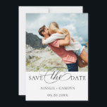 Reserva La Fecha Imagen Elegante de guión<br><div class="desc">Elegante guión de caligrafía,  foto moderna,  guardar la tarjeta de anuncio de fecha.</div>